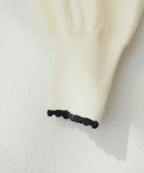 natural couture（ナチュラルクチュール）の「【WEB限定】osono衿付きキレイめニット（ニット/セーター・レディース・ミント/モカ/ネイビー/オフホワイト/ブラック・FREE）」の22枚目の写真