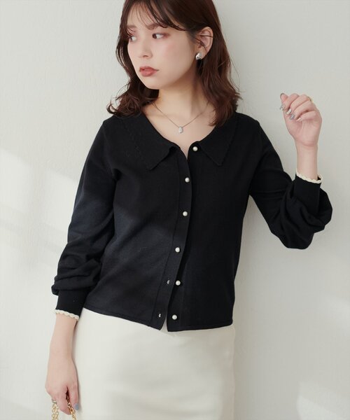 WEB限定】osono衿付きキレイめニット（ニット/セーター）｜natural