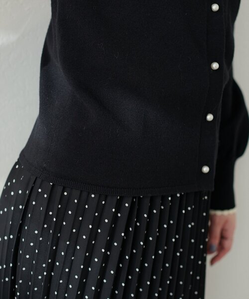 natural couture（ナチュラルクチュール）の「【WEB限定】osono衿付きキレイめニット（ニット/セーター・レディース・ミント/モカ/ネイビー/オフホワイト/ブラック・FREE）」の15枚目の写真