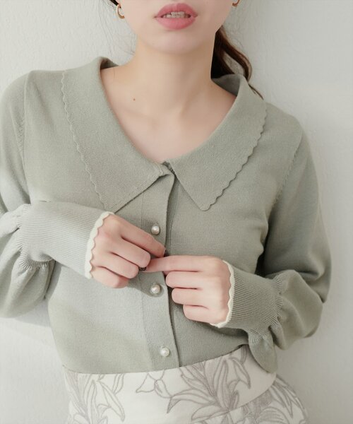 WEB限定】osono衿付きキレイめニット（ニット/セーター）｜natural