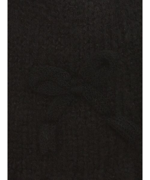 merry jenny（メリージェニー）の「ribbonビーニー　/　リボンビーニー（ニットキャップ/ビーニー・レディース・ブラック/グレー/アイボリー・FREE）」の17枚目の写真