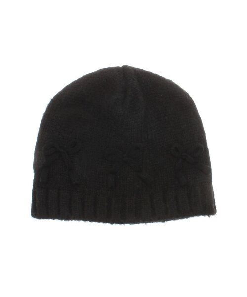 merry jenny（メリージェニー）の「ribbonビーニー　/　リボンビーニー（ニットキャップ/ビーニー・レディース・ブラック/グレー/アイボリー・FREE）」の20枚目の写真