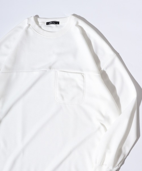 FUNALIVE(ファンアライブ)の「Simple plain oversized sweatshirt / シンプル無地オーバーサイズスウェットトレーナー キーネック/クルーネック unisex(スウェット・メンズ・ブラック/ホワイト系1/ホワイト系2/グレー系2/オフホワイト/杢グレー/ベージュ系1/ネイビー系2/ブラック系2/グリーン/グレー系1/ネイビー系1/ブラック系1/ベージュ系2/グリーン系2/ベージュ/チャコール・M/L/XL)」の3枚目の写真