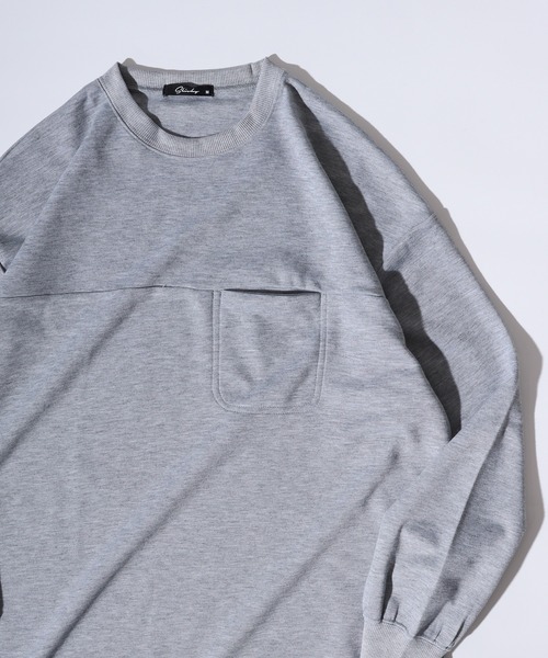 FUNALIVE(ファンアライブ)の「Simple plain oversized sweatshirt / シンプル無地オーバーサイズスウェットトレーナー キーネック/クルーネック unisex(スウェット・メンズ・ブラック/ホワイト系1/ホワイト系2/グレー系2/オフホワイト/杢グレー/ベージュ系1/ネイビー系2/ブラック系2/グリーン/グレー系1/ネイビー系1/ブラック系1/ベージュ系2/グリーン系2/ベージュ/チャコール・M/L/XL)」の9枚目の写真