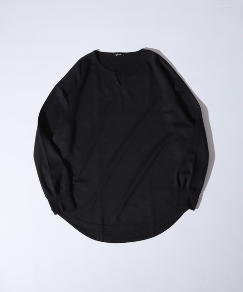 FUNALIVE(ファンアライブ)の「Simple plain oversized sweatshirt / シンプル無地オーバーサイズスウェットトレーナー キーネック/クルーネック unisex(スウェット・メンズ・ブラック/ホワイト系1/ホワイト系2/グレー系2/オフホワイト/杢グレー/ベージュ系1/ネイビー系2/ブラック系2/グリーン/グレー系1/ネイビー系1/ブラック系1/ベージュ系2/グリーン系2/ベージュ/チャコール・M/L/XL)」の19枚目の写真
