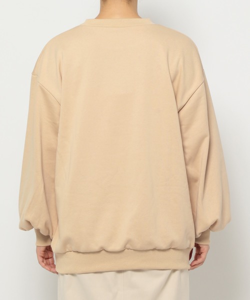 mysty woman(ミスティウーマン)の「【スタッフプロデュース/WEB限定】MiO企画・ちび刺繍ロゴスウェット 149818(スウェット・レディース・ベージュ/アイボリー/ピンク・FREE)」の19枚目の写真