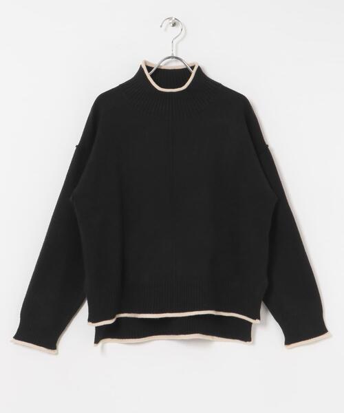 ITEMS URBANRESEARCH（アイテムズ アーバンリサーチ）の「ハイショクハイネックニット（ニット/セーター・レディース・ブラック/グレー/オフホワイト/レッド/ライトグレー/グリーン/ブルー・FREE）」の9枚目の写真