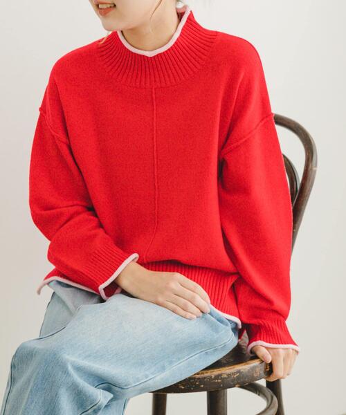 セール】ハイショクハイネックニット（ニット/セーター）｜ITEMS