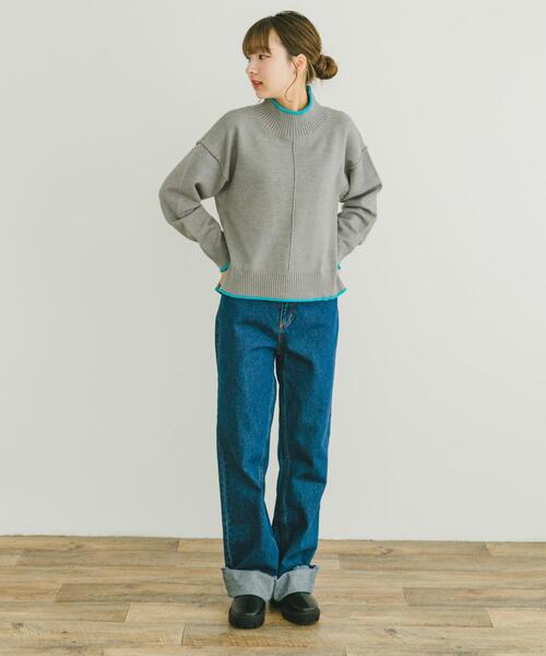 セール】ハイショクハイネックニット（ニット/セーター）｜ITEMS