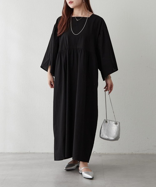 couchu.me(クーシュミー)の「【couchu.me】コットンワンピース(ワンピース・レディース・アイボリー/ブラック/モカ・FREE)」の15枚目の写真