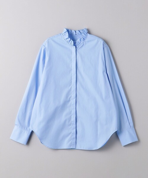 UNITED ARROWS（ユナイテッドアローズ）の「フリル リボン ボウタイブラウス（シャツ/ブラウス・レディース・ホワイト/ライトブルー・FREE）」の7枚目の写真