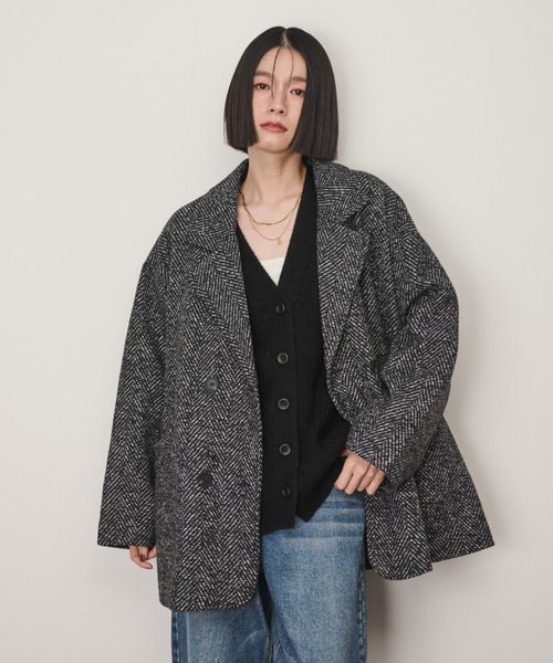 BEAUTY&YOUTH ヘリンボーンオーバージャケット BEAUTY&YOUTH UNITED ARROWS（ビューティーアンドユース