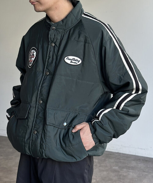 CPCM(シーピーシーエム)の「中綿ワッペン付きブルゾン(ブルゾン・レディース・ブラック/ネイビー/グリーン・MEDIUM/LARGE)」の21枚目の写真