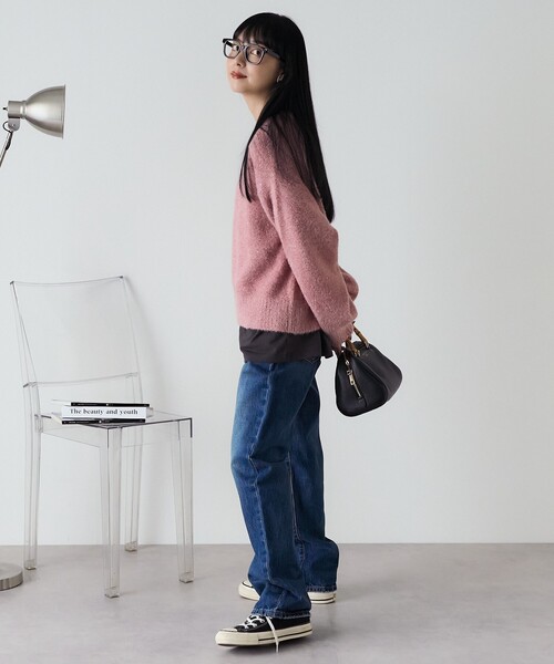 FREAK'S STORE(フリークスストア)の「スパンコール ニットプルオーバー(ニット/セーター・レディース・ブラック/ピンク/ベージュ・フリ-)」の9枚目の写真