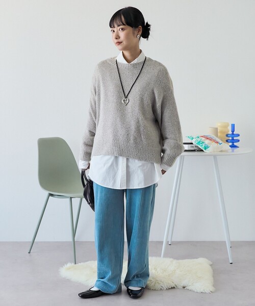 FREAK'S STORE(フリークスストア)の「スパンコール ニットプルオーバー(ニット/セーター・レディース・ブラック/ピンク/ベージュ・フリ-)」の15枚目の写真
