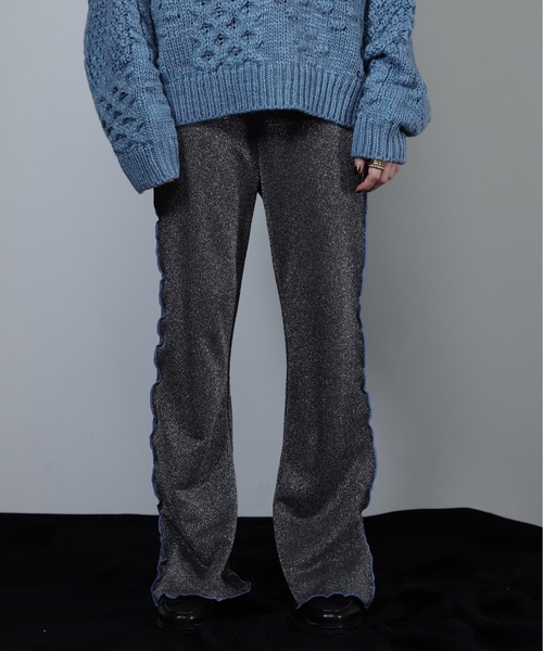 【セール】バイカラーメローラメフレアイージーパンツ（その他パンツ）｜ROSE BUD（ローズバッド）