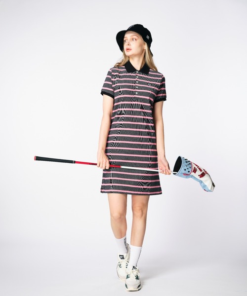 セール】Classic OX ボーダーワンピース（ワンピース）｜DEVEREUX GOLF