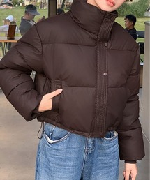 スタンドカラー コンパクト ダウン ジャケット