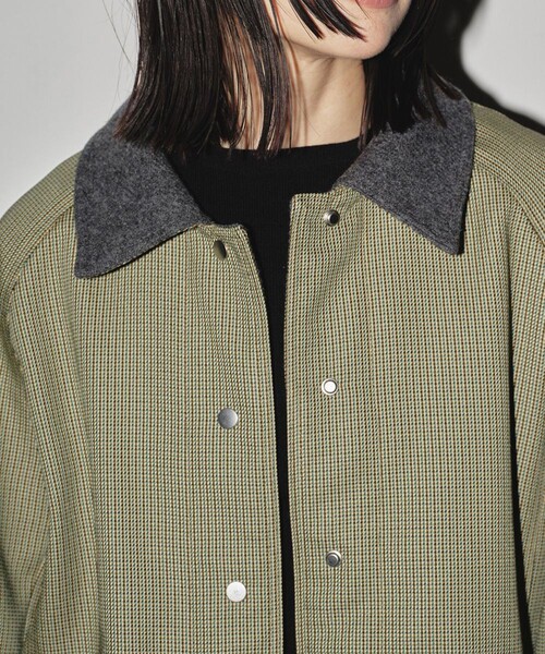 TODAYFUL(トゥデイフル)の「【TODAYFUL/トゥデイフル】Houndstooth Raglan Jacket/ハウンドトゥースラグランジャケット(ブルゾン・レディース・オリーブ・36/38)」の5枚目の写真