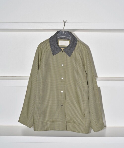 TODAYFUL(トゥデイフル)の「【TODAYFUL/トゥデイフル】Houndstooth Raglan Jacket/ハウンドトゥースラグランジャケット(ブルゾン・レディース・オリーブ・36/38)」の7枚目の写真