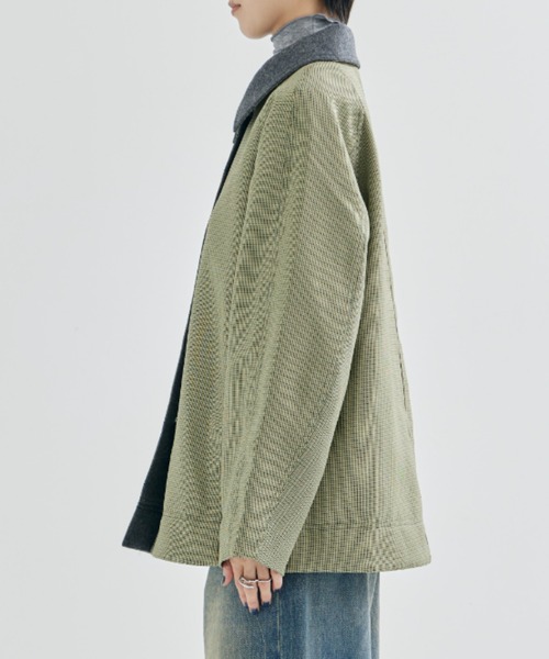 TODAYFUL(トゥデイフル)の「【TODAYFUL/トゥデイフル】Houndstooth Raglan Jacket/ハウンドトゥースラグランジャケット(ブルゾン・レディース・オリーブ・36/38)」の12枚目の写真