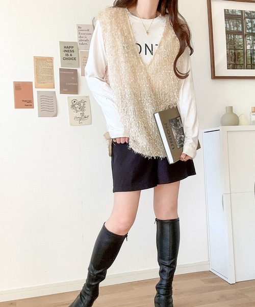 mily bilet(ミウィビレット)の「ベスト(ベスト・レディース・アイボリー・LARGE)」の6枚目の写真