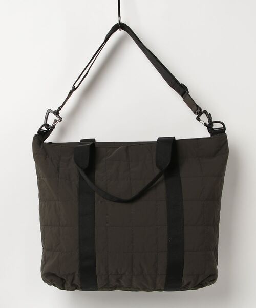 ☆ADAMPATEK☆square quilt shoulder tote bag/スクエアキルトビッグ