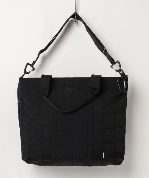 ☆ADAMPATEK☆square quilt shoulder tote bag/スクエアキルトビッグ