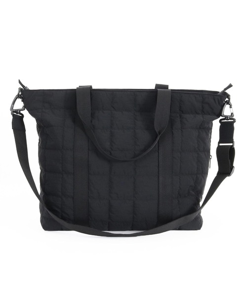☆ADAMPATEK☆square quilt shoulder tote bag/スクエアキルトビッグ