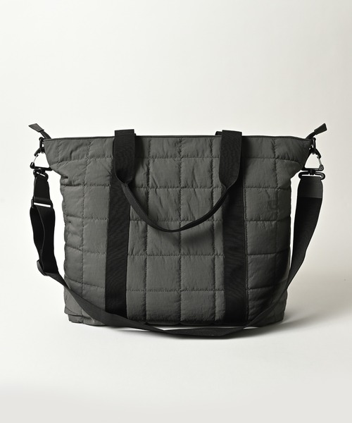 ☆ADAMPATEK☆square quilt shoulder tote bag/スクエアキルトビッグ