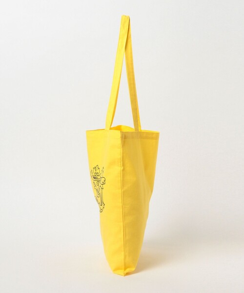 TOKYO CULTUART by BEAMS（トウキョウカルチャートバイビームス）の「来夢来人(天久聖一) / 反対 Tote Bag（トートバッグ・メンズ・イエロー/レッド・ONE SIZE）」の7枚目の写真