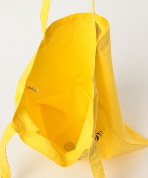 TOKYO CULTUART by BEAMS（トウキョウカルチャートバイビームス）の「来夢来人(天久聖一) / 反対 Tote Bag（トートバッグ・メンズ・イエロー/レッド・ONE SIZE）」の11枚目の写真