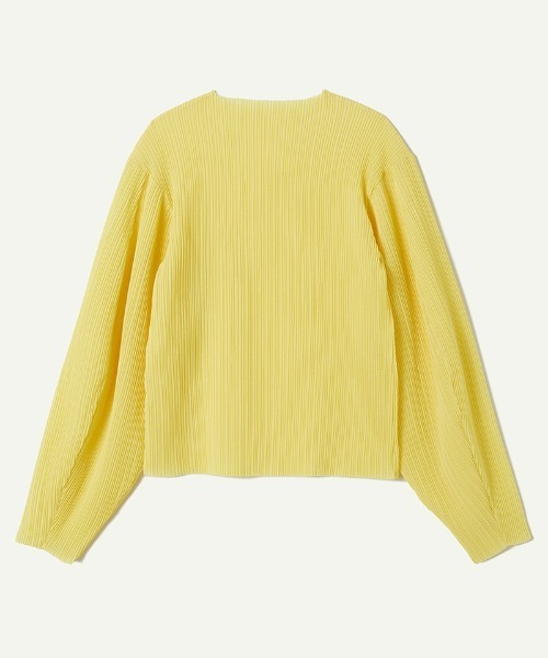 leinwande（ラインヴァンド）の「Puff-sleeve Pleats Top（シャツ/ブラウス・レディース・ブラック/ホワイト/イエロー・ONE SIZE）」の13枚目の写真