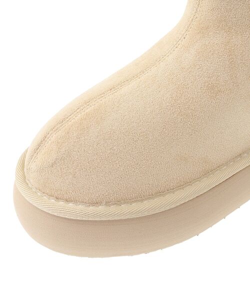 Green　Parks（グリーンパークス）の「RUPIS.サイドゴア厚底ムートンブーツ（ブーツ・レディース・ベージュ/ブラック・S/L/M）」の18枚目の写真