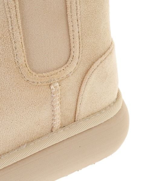 Green　Parks（グリーンパークス）の「RUPIS.サイドゴア厚底ムートンブーツ（ブーツ・レディース・ベージュ/ブラック・S/L/M）」の8枚目の写真