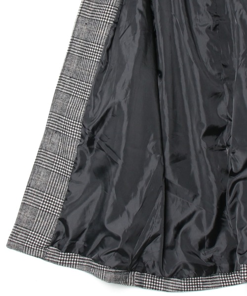 ８(eight)（エイト）の「ウールステンカラーコート（チェスターコート・メンズ・ブラック/グレー系その他/グレー系その他2・MEDIUM/LARGE）」の4枚目の写真