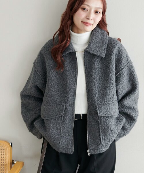 セール】【WEB限定】WポケットZIPブルゾン（ブルゾン）｜DISCOAT