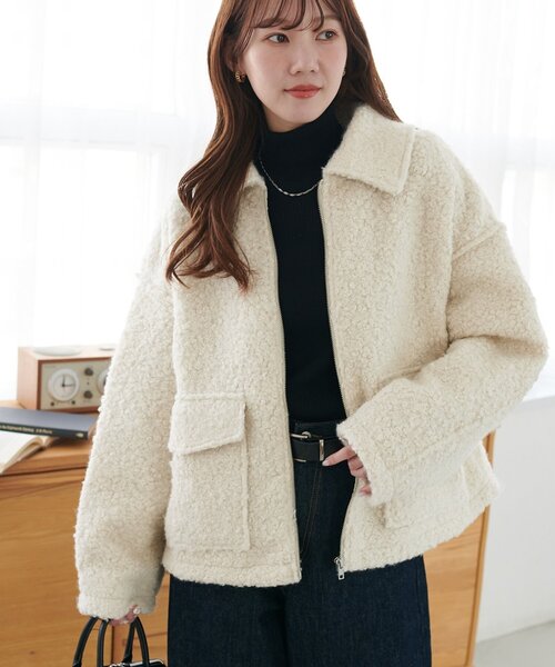 DISCOAT（ディスコート）の「【WEB限定】WポケットZIPブルゾン