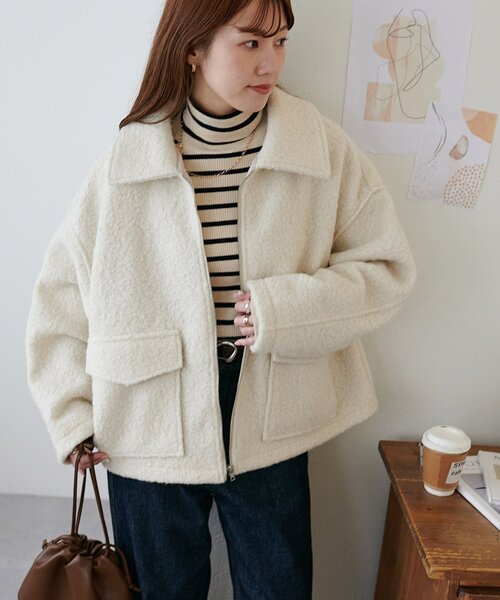 セール】【WEB限定】WポケットZIPブルゾン（ブルゾン）｜DISCOAT