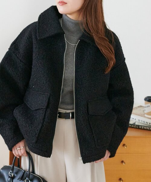 セール】【WEB限定】WポケットZIPブルゾン（ブルゾン）｜DISCOAT