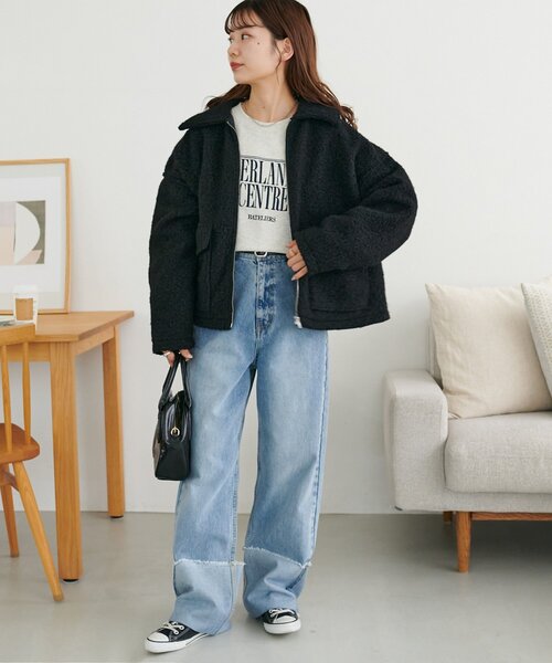 セール】【WEB限定】WポケットZIPブルゾン（ブルゾン）｜DISCOAT