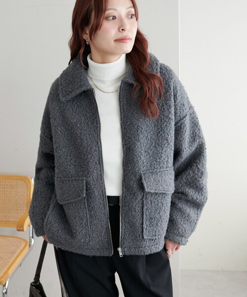 セール】【WEB限定】WポケットZIPブルゾン（ブルゾン）｜DISCOAT