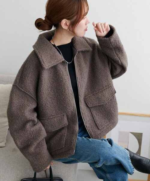 新品未使用 タグ付き 23区 ポケット付き ブルゾン 44サイズ セール】【WEB限定】WポケットZIPブルゾン（ブルゾン）｜DISCOAT