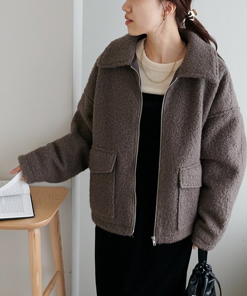 WEB限定】WポケットZIPブルゾン（ブルゾン）｜DISCOAT（ディスコート