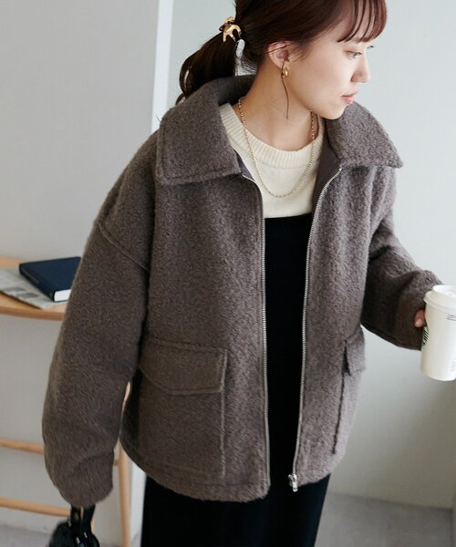 セール】【WEB限定】WポケットZIPブルゾン（ブルゾン）｜DISCOAT