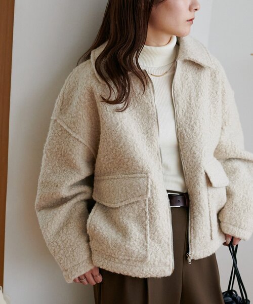 セール】【WEB限定】WポケットZIPブルゾン（ブルゾン）｜DISCOAT