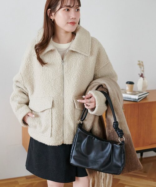 セール】【WEB限定】WポケットZIPブルゾン（ブルゾン）｜DISCOAT