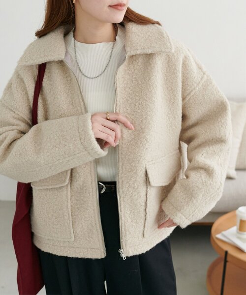 セール】【WEB限定】WポケットZIPブルゾン（ブルゾン）｜DISCOAT