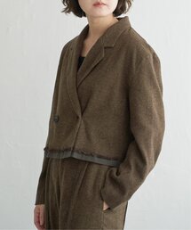 notch. | 【セットアップ対応】ショートパイピングジャケット(テーラードジャケット)