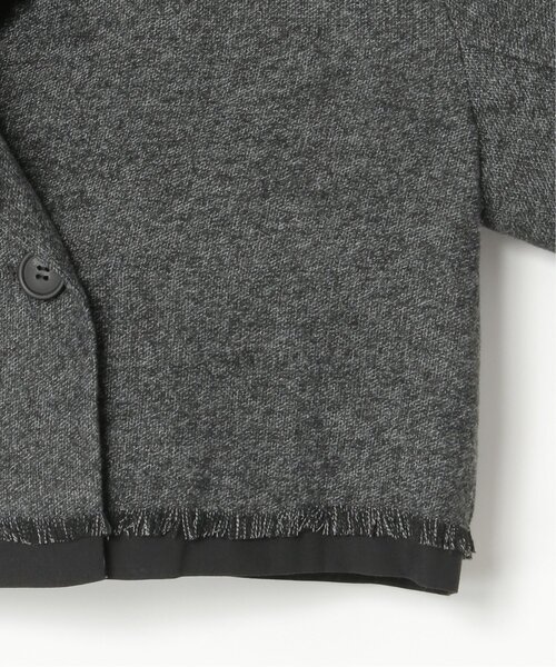 notch.（ノッチ）の「【セットアップ対応】ショートパイピングジャケット（テーラードジャケット・レディース・ブラック/ブラウン/チャコール・M）」の18枚目の写真